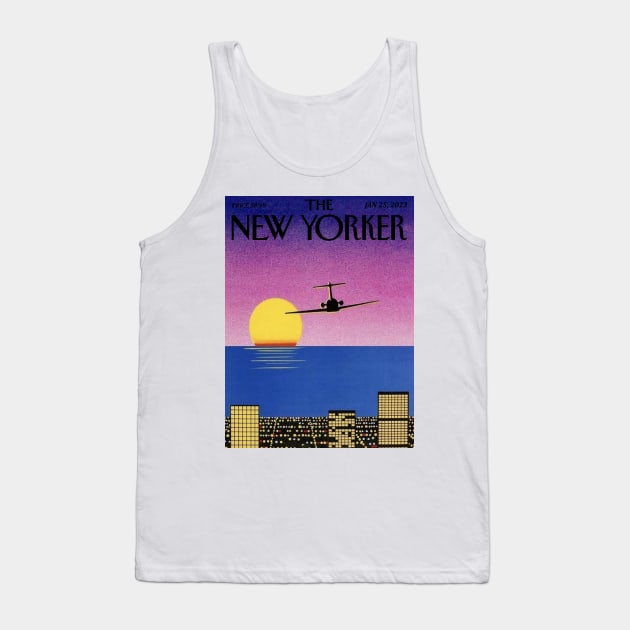 Hiroshi Nagai - City At Night Tank Top by Bequeat